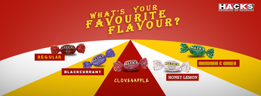 Hacks Candy - 200g / 500g Classic Regular / Honey Lemon / Blackcurrant / Mandarin Ginger / Clove Apple / Halia Limau