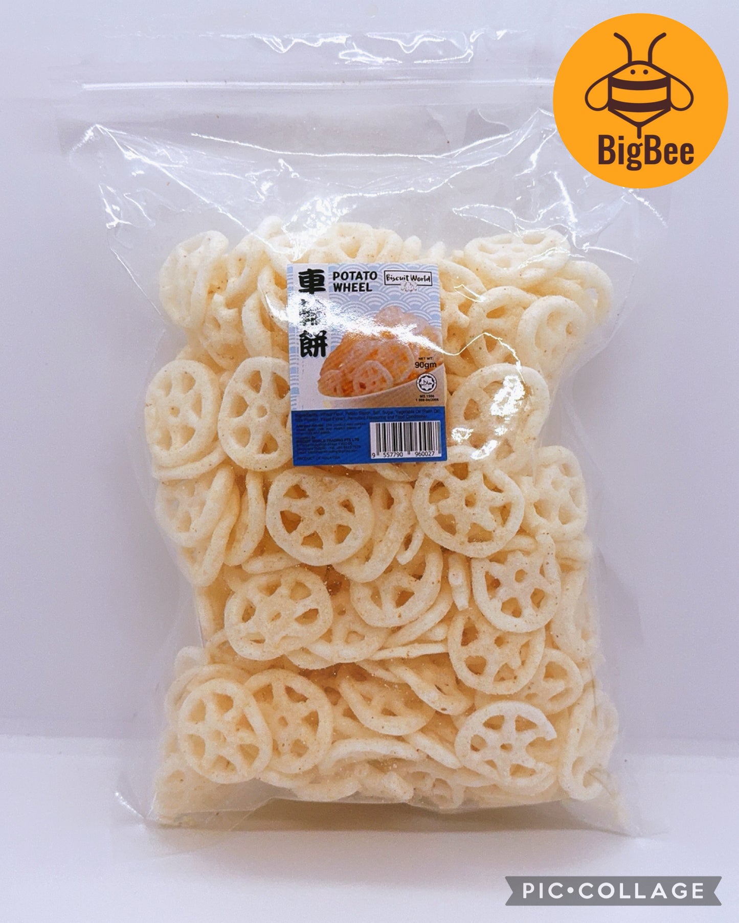 Crackers / Chips - 90g - 180g (Halal) Traditional Snacks Tapioca Stick Belinjo Crackers Potato Wheel Curry Tapioca Chips