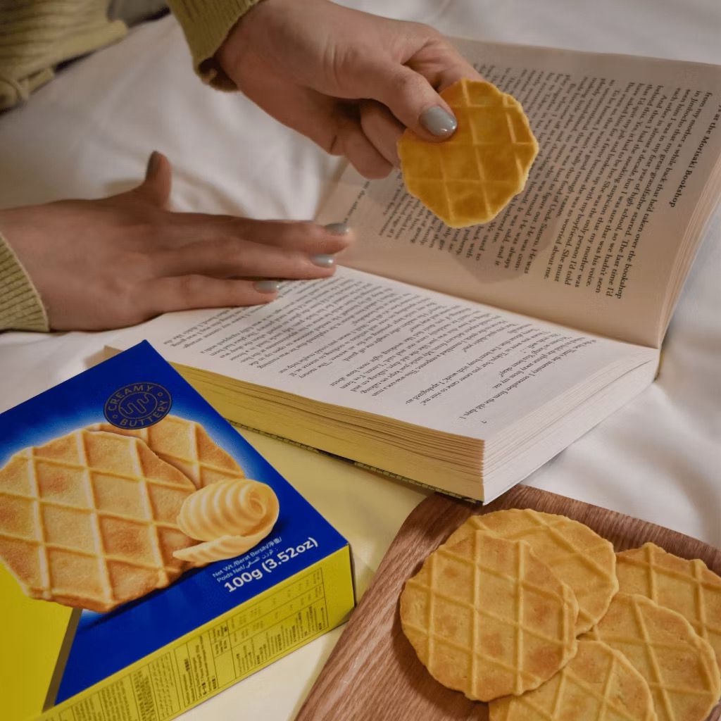 Julie's Sandwich Waffles Crackers Oat 25 Biscuit Series - Butter Crackers / Peanut Butter / Cheese / Lemon / Dark Choco