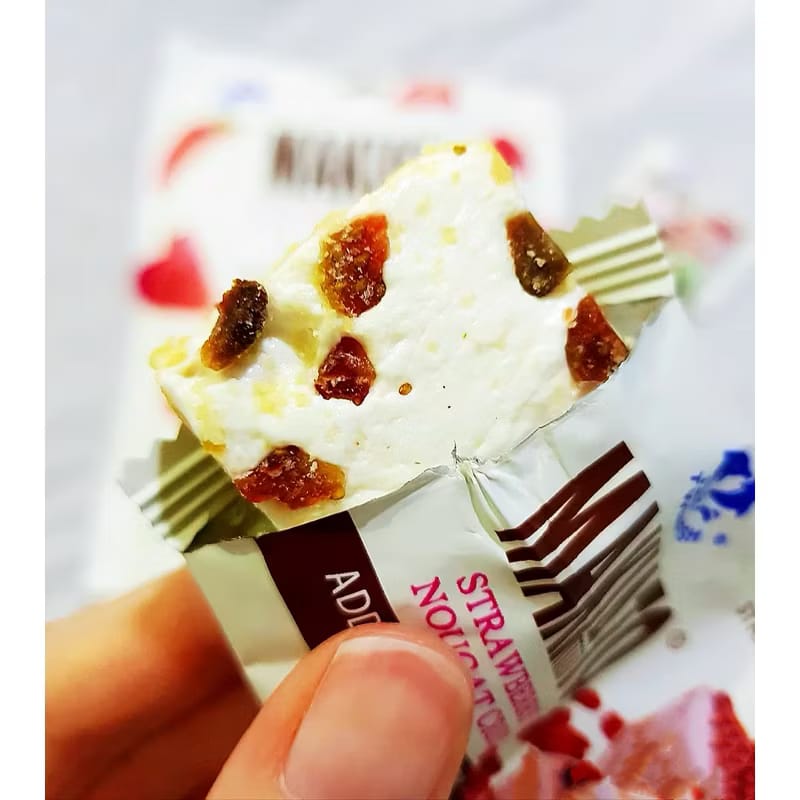 TwinFish - (Halal) 80g/pkt Hokkaido Milk Candy / 150g/pkt Makiato Nougat / 150g/pkt Crystal Boba Candy