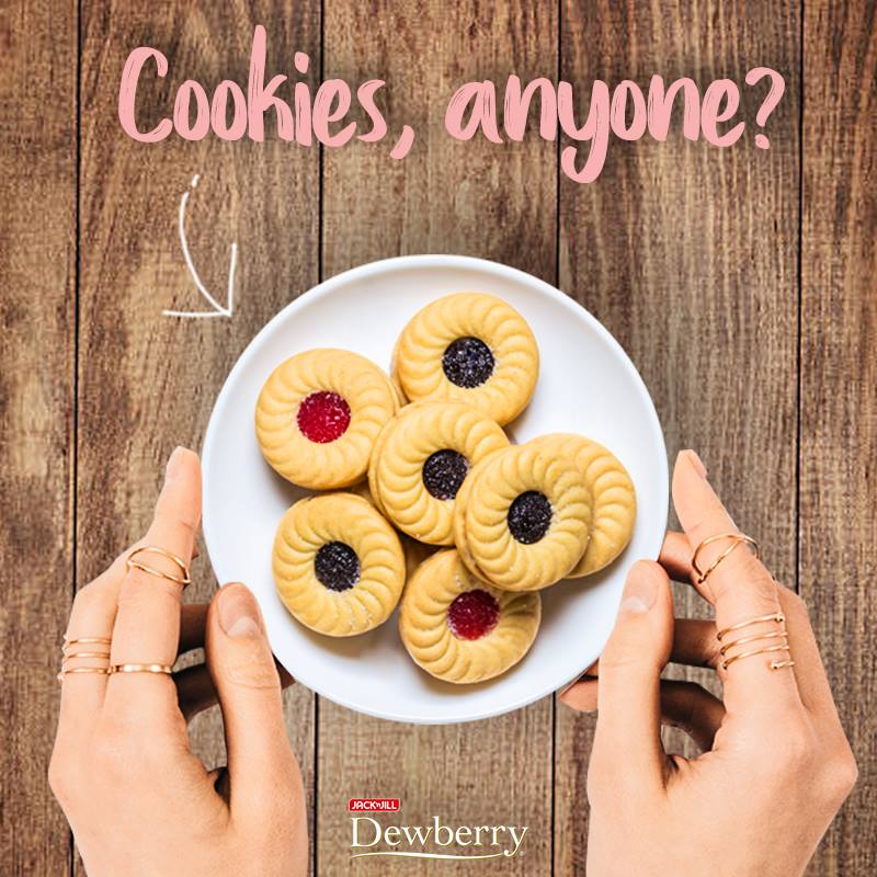 Dewberry Sandwich Cookies - 324g (27gx12packs) With Blueberry / Strawberry / Melon Flavored Jam Dewberry Biscuit Box