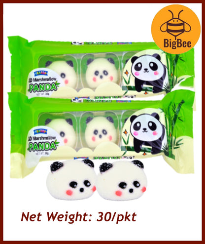 Beardy 3D Marshmallow - 30g/pkt  Duckling / Panda