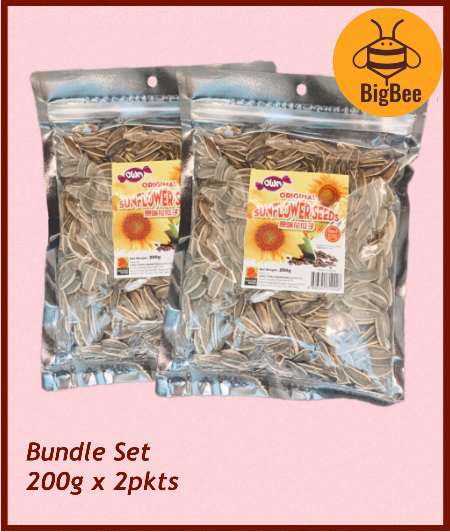 CWM Sunflower Seeds Original / Caramel / Walnut - 200g x 2pkts