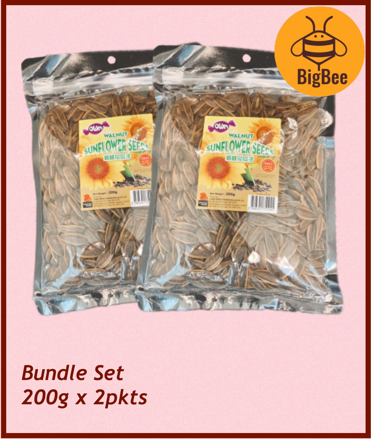 CWM Sunflower Seeds Original / Caramel / Walnut - 200g x 2pkts