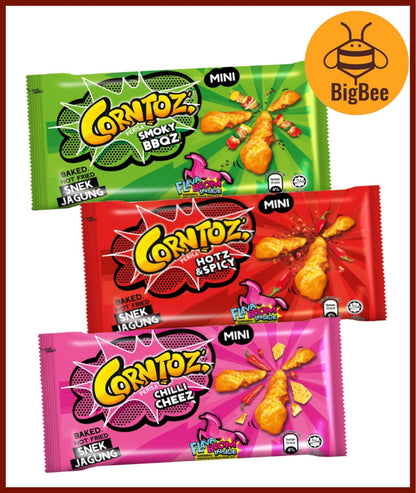 [Bundle 10pkts] Mini Corntoz / Mamee Monster Noodles / Mini Double Decker Chili Cheez Hotz Spicy BBQ Chicken Prawn Chees