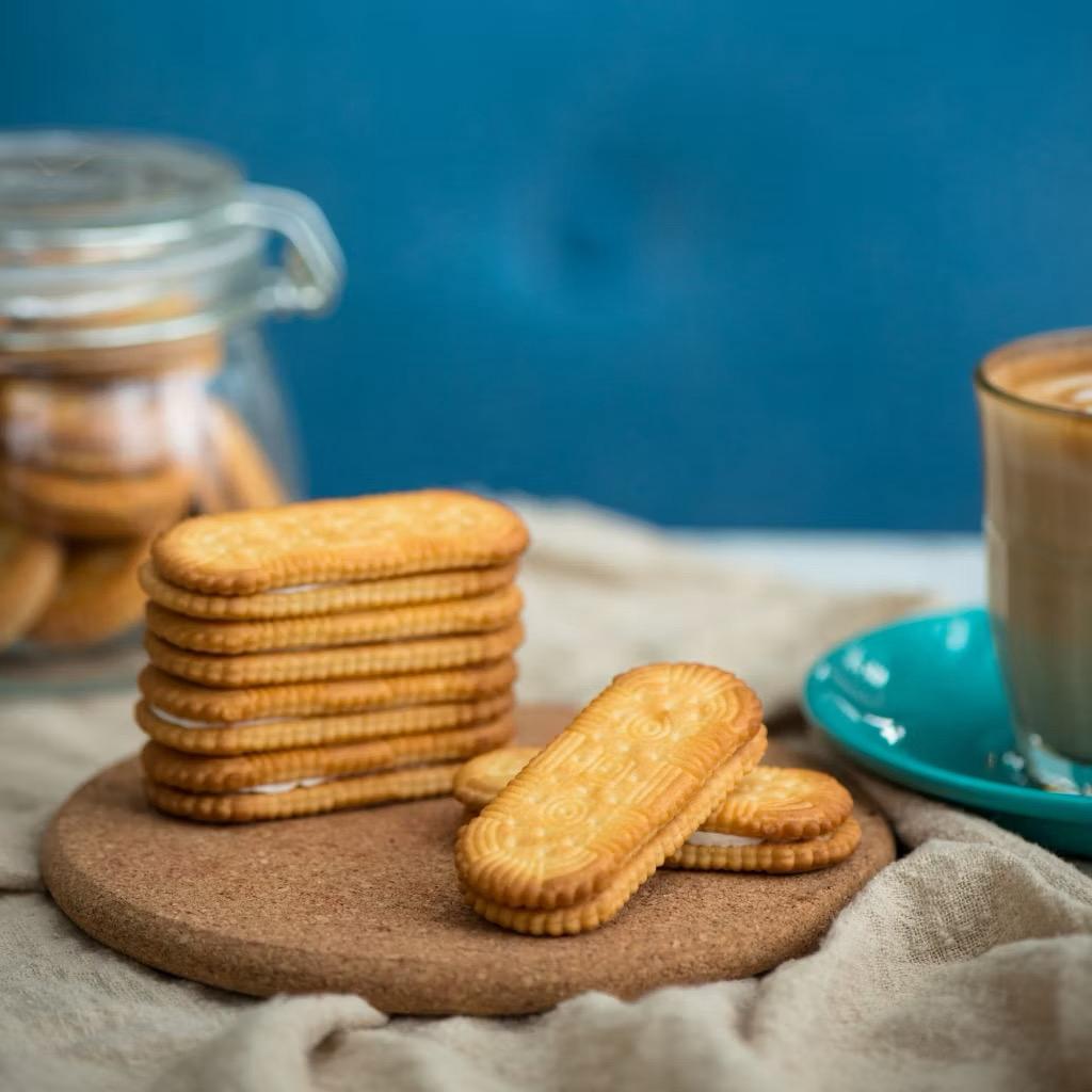 Julie's Sandwich Waffles Crackers Oat 25 Biscuit Series - Butter Crackers / Peanut Butter / Cheese / Lemon / Dark Choco