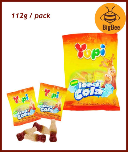Yupi Gummy - 65g-120g Pizza/Baby Bear/Iced Cola/Neon Stix/Apple Ring/Strawberry Kiss/Fruity Puff/Burgers/Fun Gum/Hot Dog