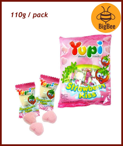 Yupi Gummy - 65g-120g Pizza/Baby Bear/Iced Cola/Neon Stix/Apple Ring/Strawberry Kiss/Fruity Puff/Burgers/Fun Gum/Hot Dog
