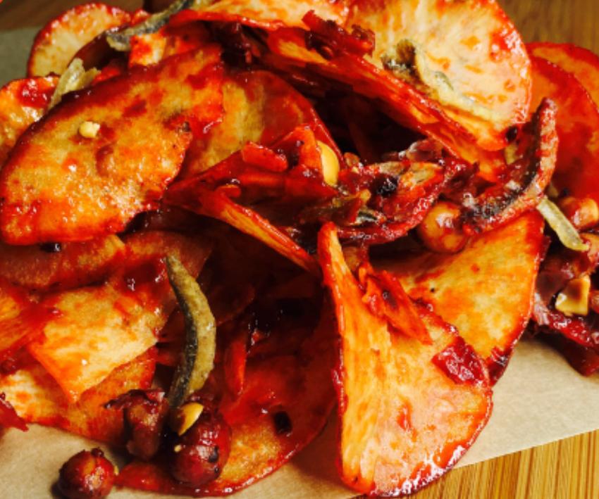 Houten Chilli Tapioca Chips - 35g x 4pkt / 100g x 2pkt / Value pack (35gx8) (halal)