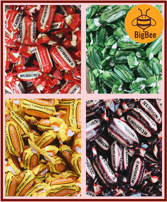 Hudson's Candy Classic / Honey Lemon / Lime / Wild Cherry - 200g x 500g