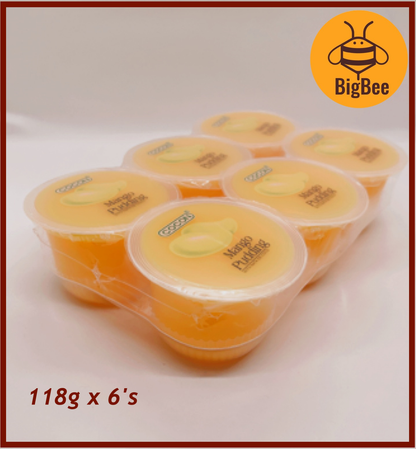 Cocon-118g x 6's(708g) Nata De Coco Pudding (Halal) Mango/Assorted Flavours with Nata De Coco Mango, Lychee, Strawberry