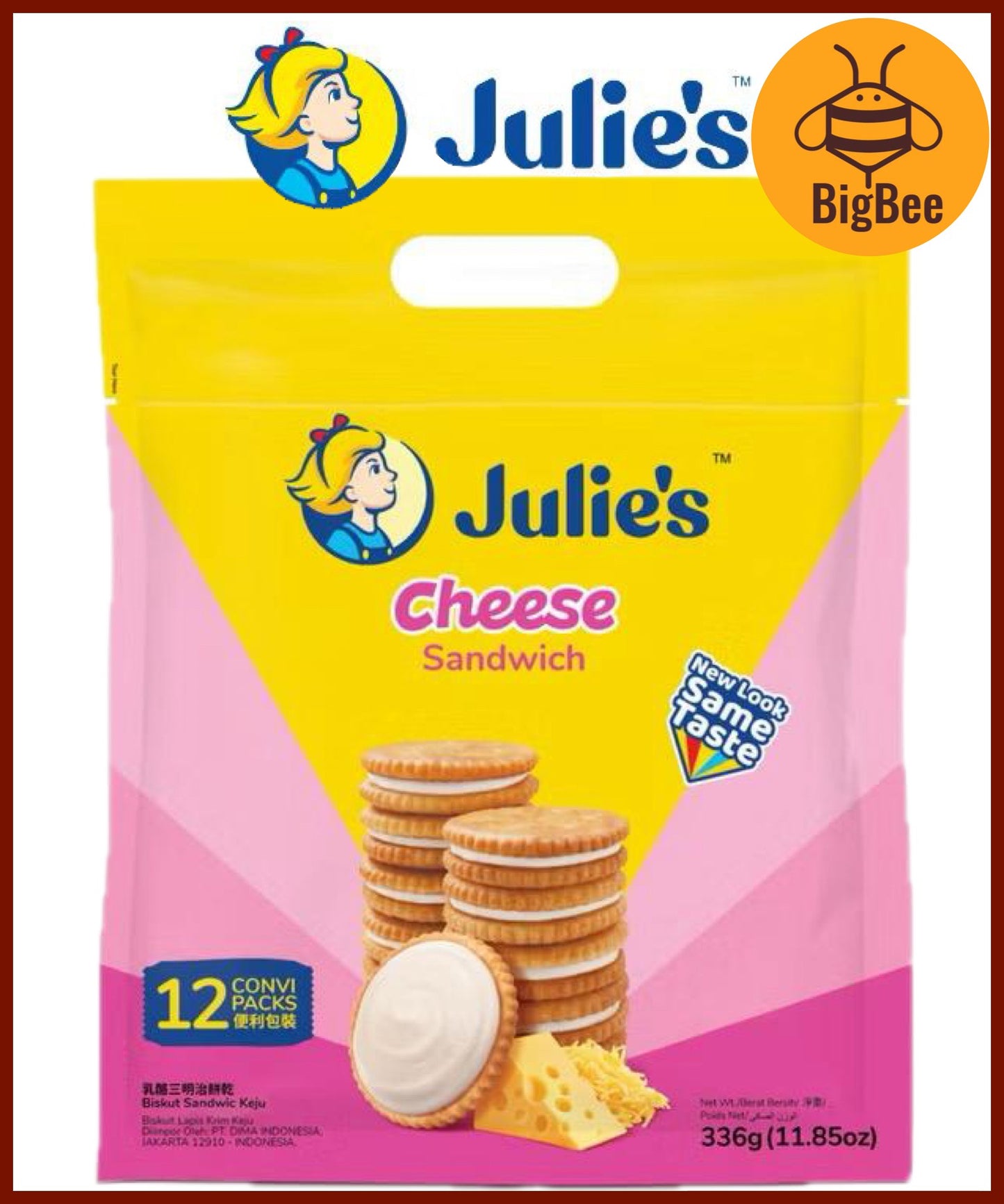 Julie's Sandwich Waffles Crackers Oat 25 Biscuit Series - Butter Crackers / Peanut Butter / Cheese / Lemon / Dark Choco