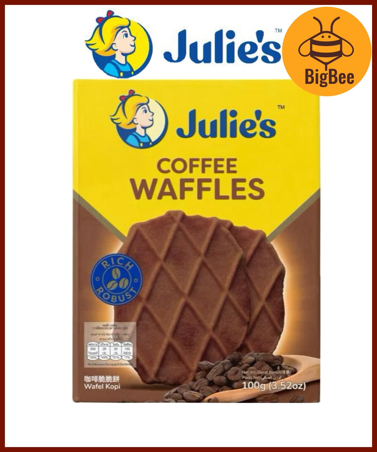 Julie's Sandwich Waffles Crackers Oat 25 Biscuit Series - Butter Crackers / Peanut Butter / Cheese / Lemon / Dark Choco