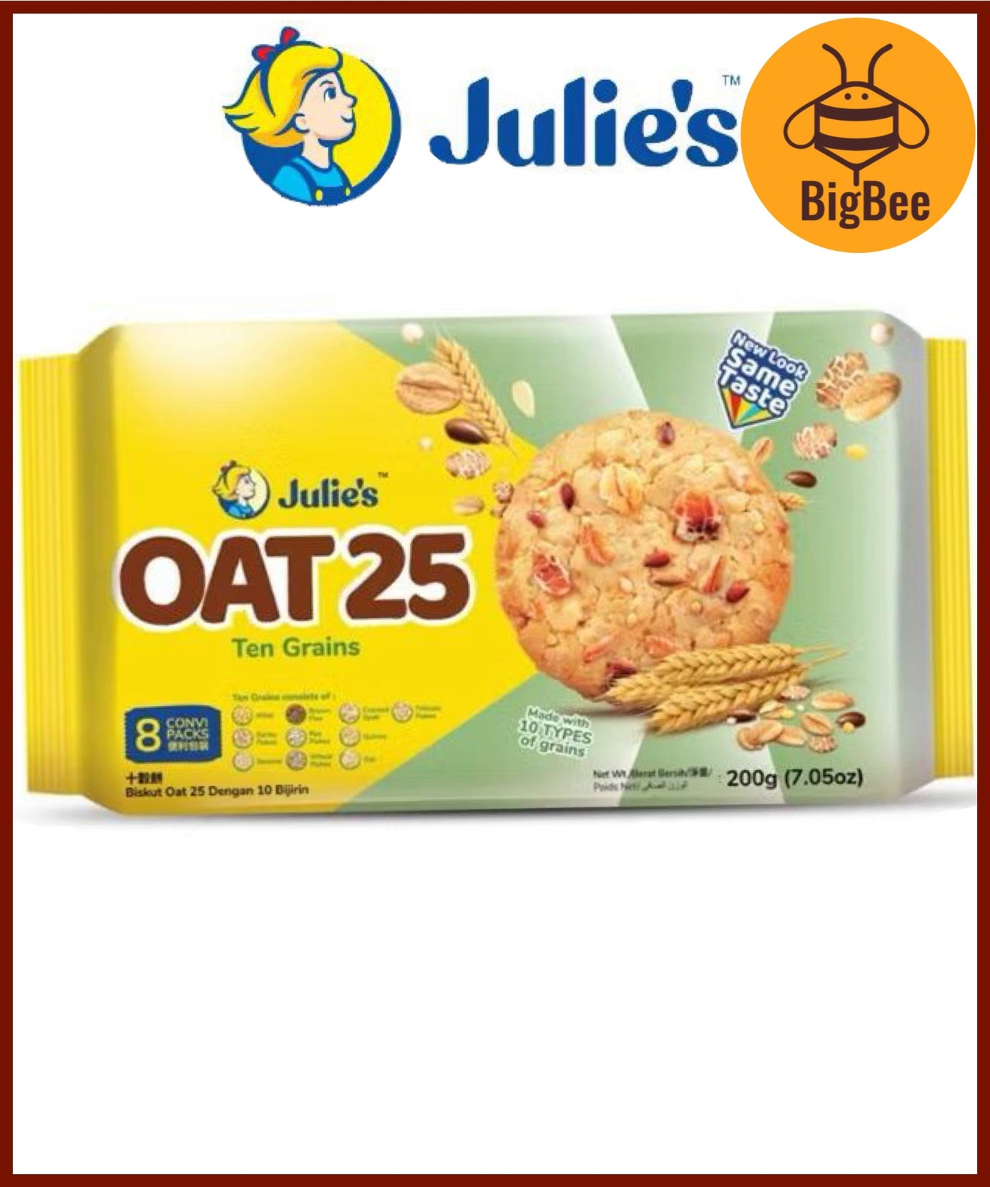 Julie's Sandwich Waffles Crackers Oat 25 Biscuit Series - Butter Crackers / Peanut Butter / Cheese / Lemon / Dark Choco