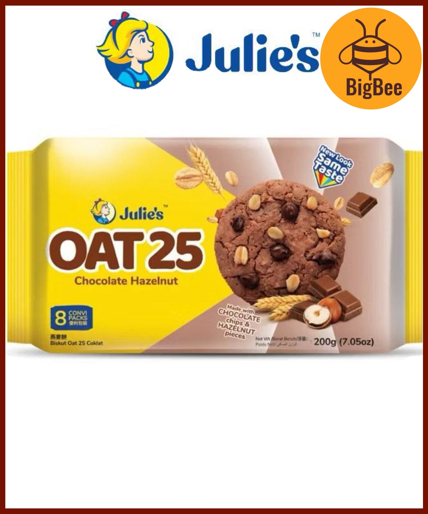 Julie's Sandwich Waffles Crackers Oat 25 Biscuit Series - Butter Crackers / Peanut Butter / Cheese / Lemon / Dark Choco