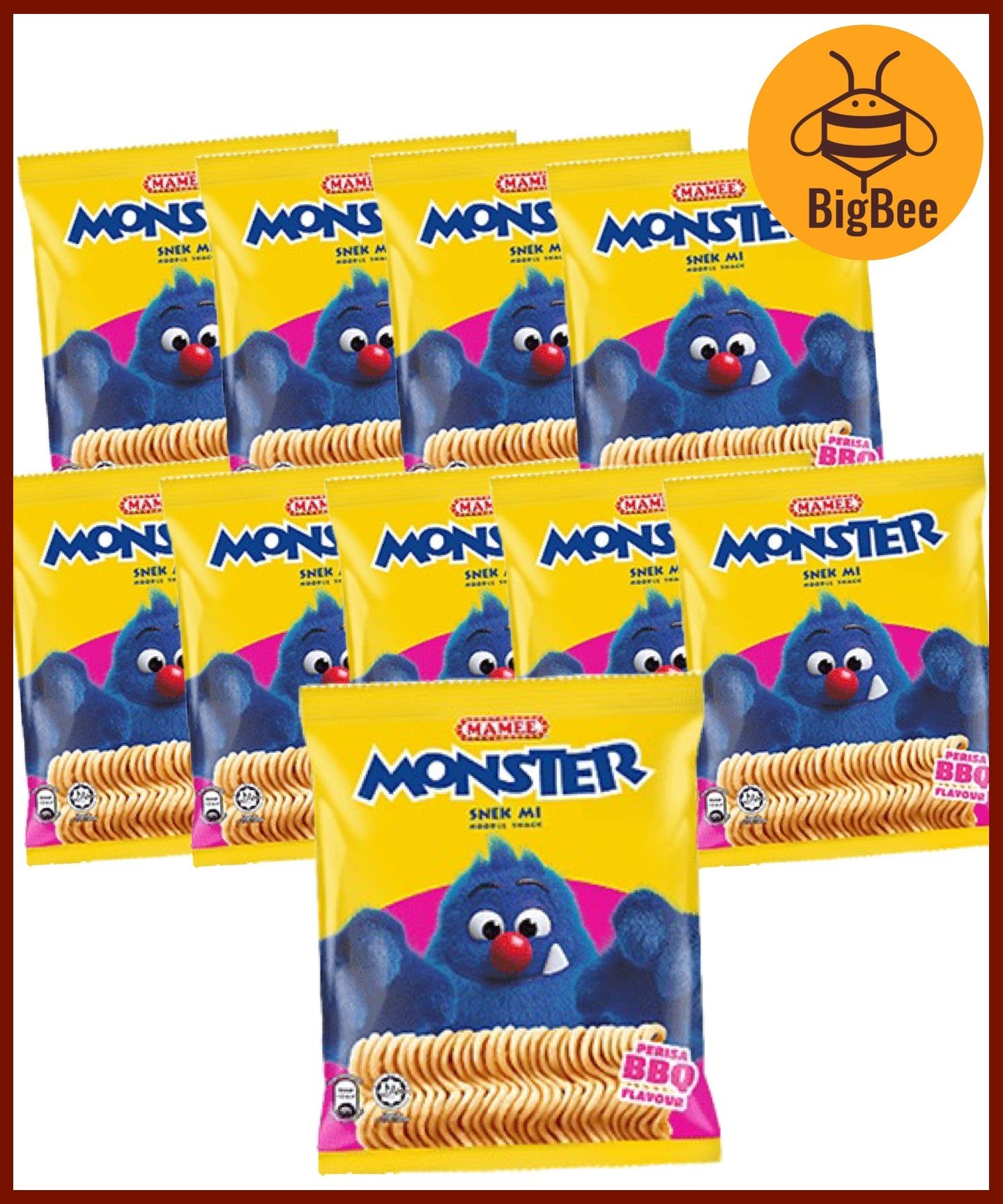 [Bundle 10pkts] Mini Corntoz / Mamee Monster Noodles / Mini Double Decker Chili Cheez Hotz Spicy BBQ Chicken Prawn Chees