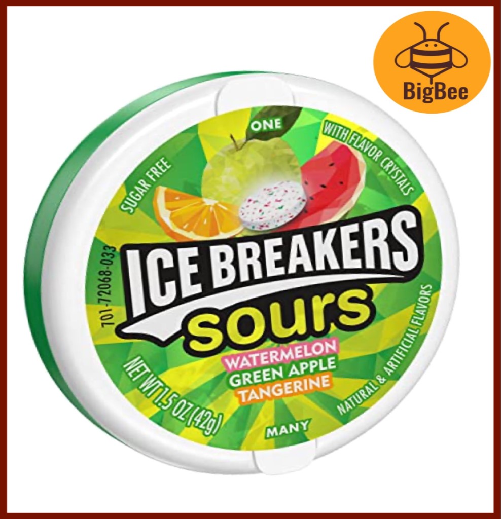 Ice Breakers Mints Candy - 36g / 42g Sugar Free with Flavor Crystals / Duo Cooling Crystals Sours Fruits Sours Berry