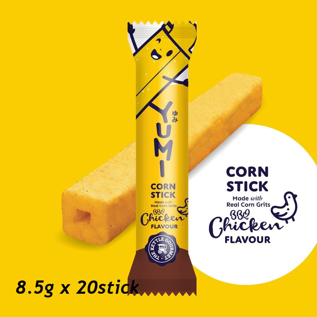 Yumi Corn Stick - 8.5g x 20stick Original / BBQ Chicken / Cheese Assorted Flavours Yumi Keropok Jagung Stick