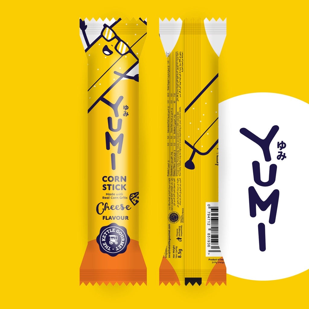 Yumi Corn Stick - 8.5g x 20stick Original / BBQ Chicken / Cheese Assorted Flavours Yumi Keropok Jagung Stick