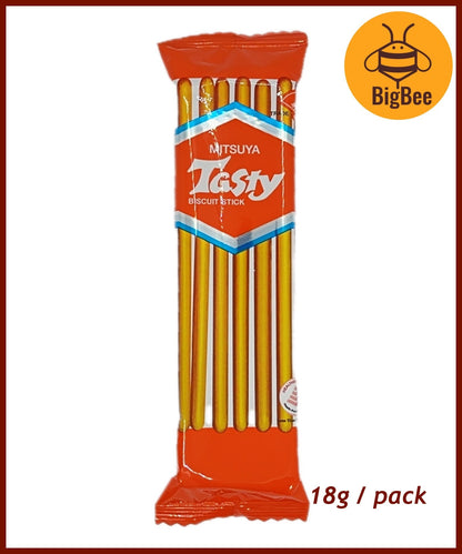 Mitsuya Tasty Biscuit Sticks - 18g/pack  Mitsuya Tasty Biscuit Sticks - 40g/pack