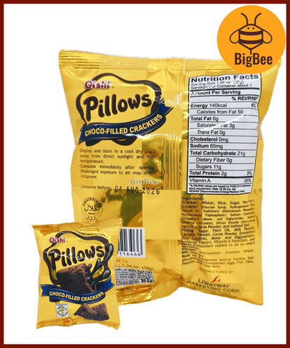 Oishi Pillows Chocolate Filled Crackers, Prawn Crackers, Panchos Nacho Cheese/Taco/BBQ, Oheya! Multi Grain, Potato Fries