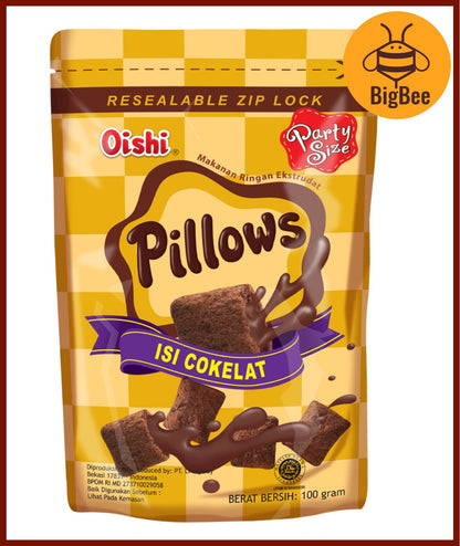 Oishi Pillows Chocolate Filled Crackers, Prawn Crackers, Panchos Nacho Cheese/Taco/BBQ, Oheya! Multi Grain, Potato Fries