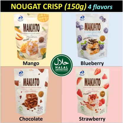 TwinFish - (Halal) 80g/pkt Hokkaido Milk Candy / 150g/pkt Makiato Nougat / 150g/pkt Crystal Boba Candy