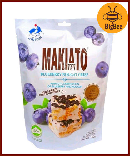 TwinFish - (Halal) 80g/pkt Hokkaido Milk Candy / 150g/pkt Makiato Nougat / 150g/pkt Crystal Boba Candy