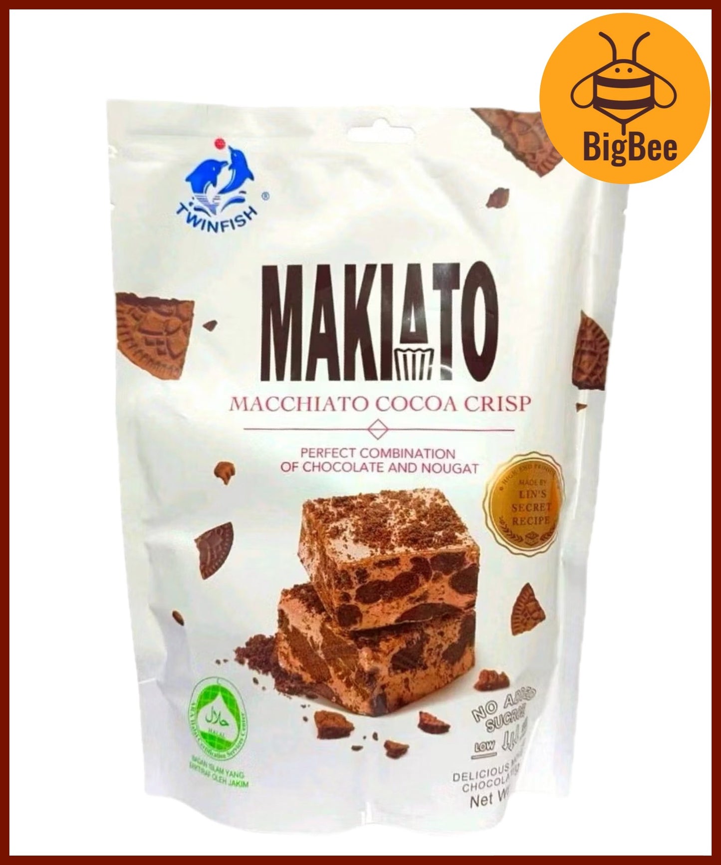 TwinFish - (Halal) 80g/pkt Hokkaido Milk Candy / 150g/pkt Makiato Nougat / 150g/pkt Crystal Boba Candy