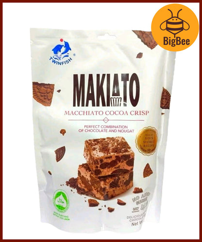 TwinFish - (Halal) 80g/pkt Hokkaido Milk Candy / 150g/pkt Makiato Nougat / 150g/pkt Crystal Boba Candy