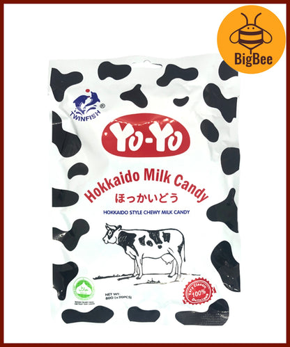 TwinFish - (Halal) 80g/pkt Hokkaido Milk Candy / 150g/pkt Makiato Nougat / 150g/pkt Crystal Boba Candy