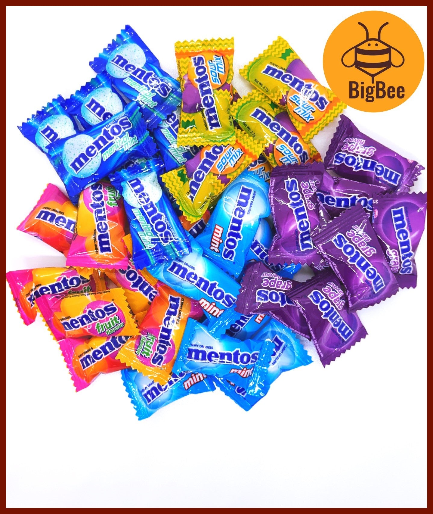 Mentos Chewy Dragees - 200g / 500g Mentos Candy Mint / Menthol Mint / Grape / Fruit / Sour Mix Fruit