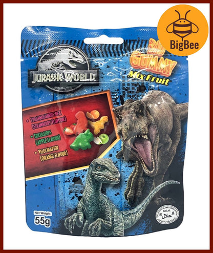 3D Gummy - 55g/pkt Mickey Mouse & Friends / Jurassic World / Minions 3D Gummy Mix Fruit Flavour