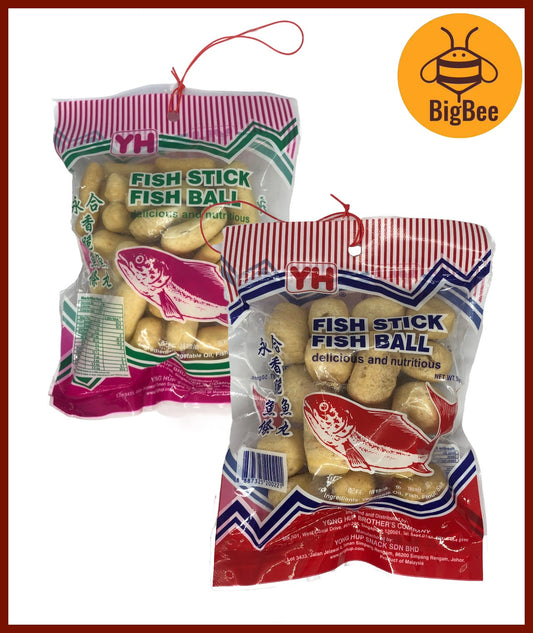 YH Fish Keropok Crackers - 50g/pkt Fish Sticks / Fish Balls