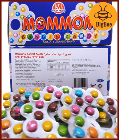 Mommom Chocolate Candy - 7g x 10's EyeGlass / 12g x 6's Bangle Old School Chocolate Snack