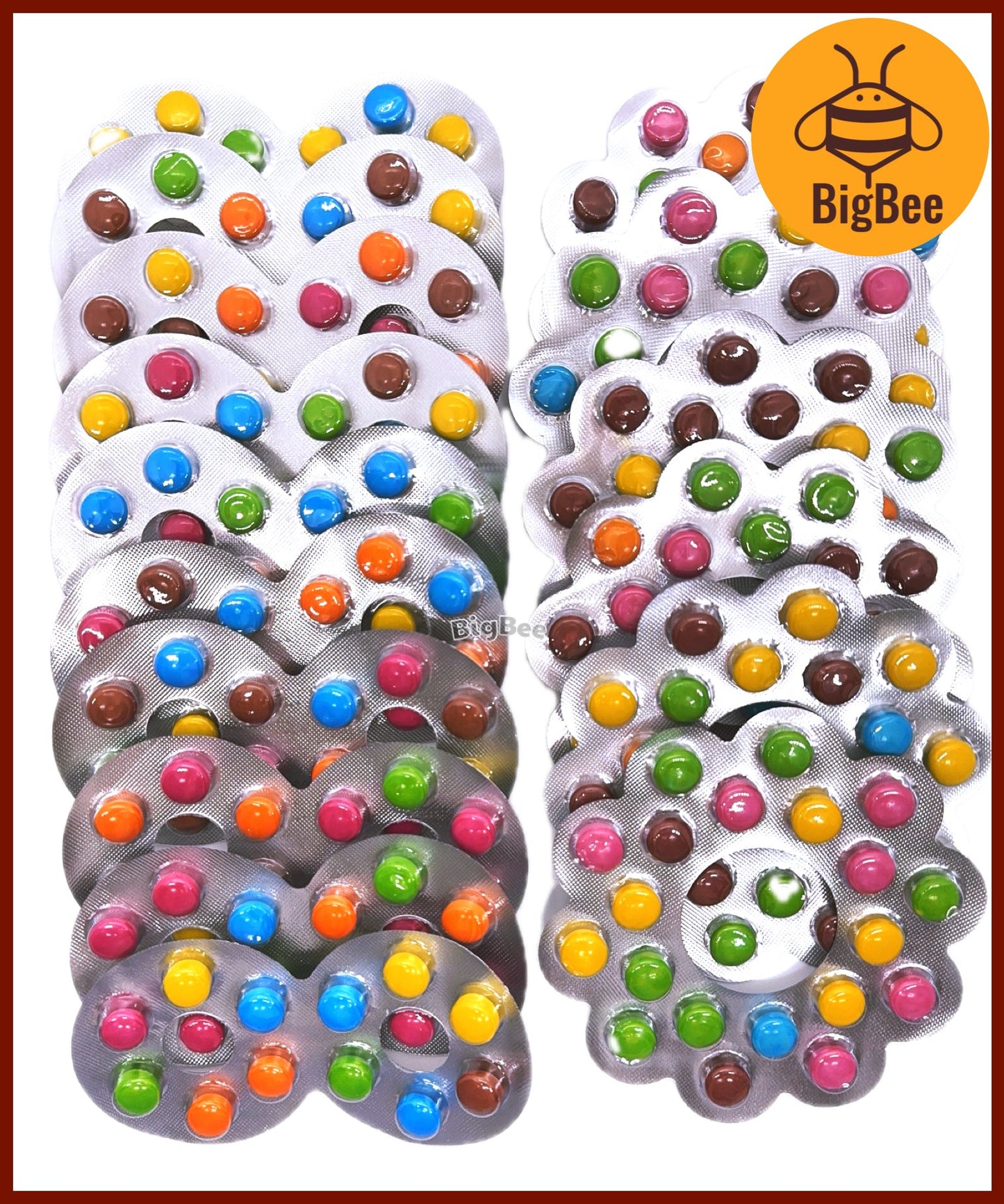Mommom Chocolate Candy - 7g x 10's EyeGlass / 12g x 6's Bangle Old School Chocolate Snack