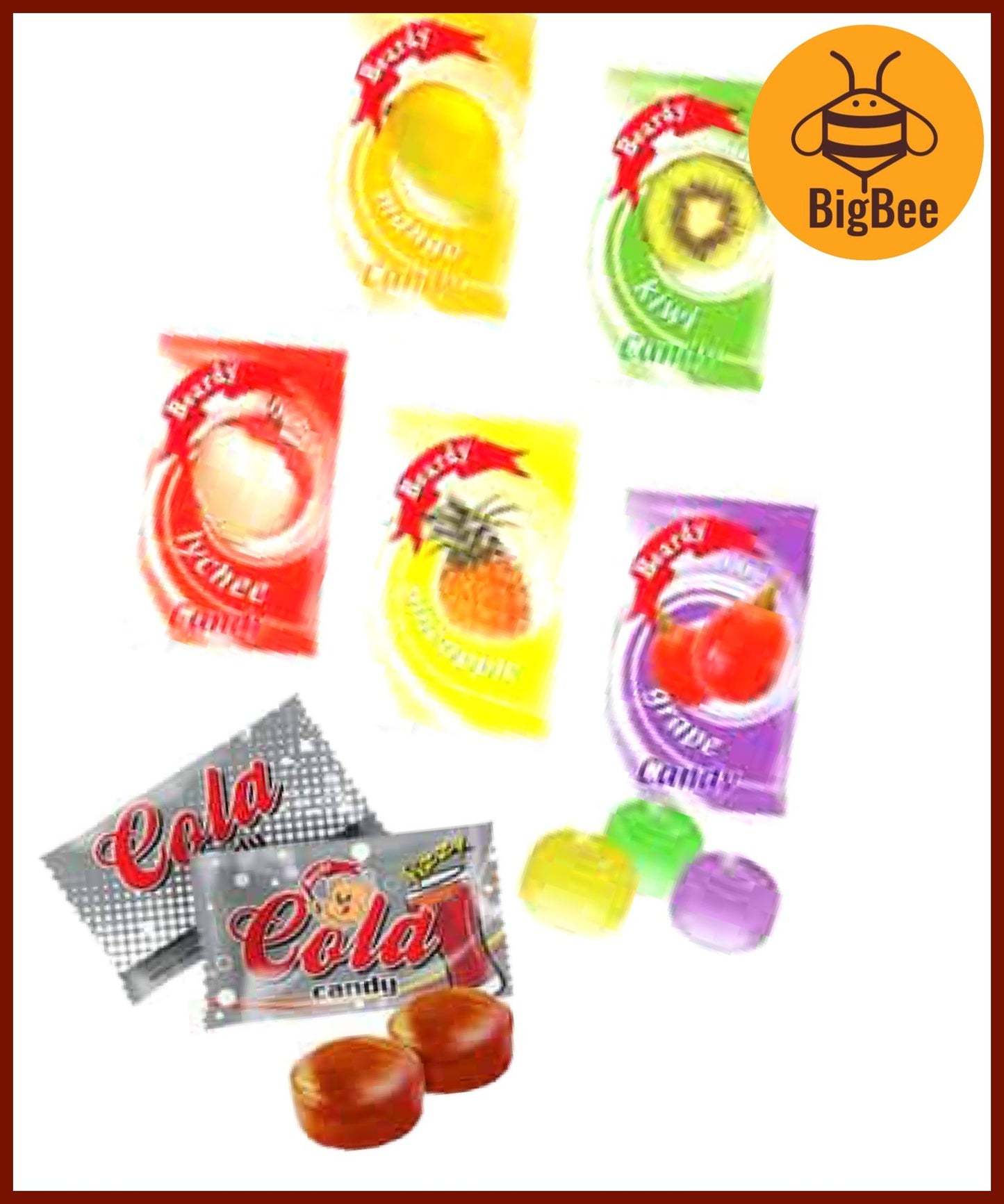 Beardy - 200g / 500g per pack Great Monster Candy Monster Mixed Fruits / Mix Fruit / Cola Candy