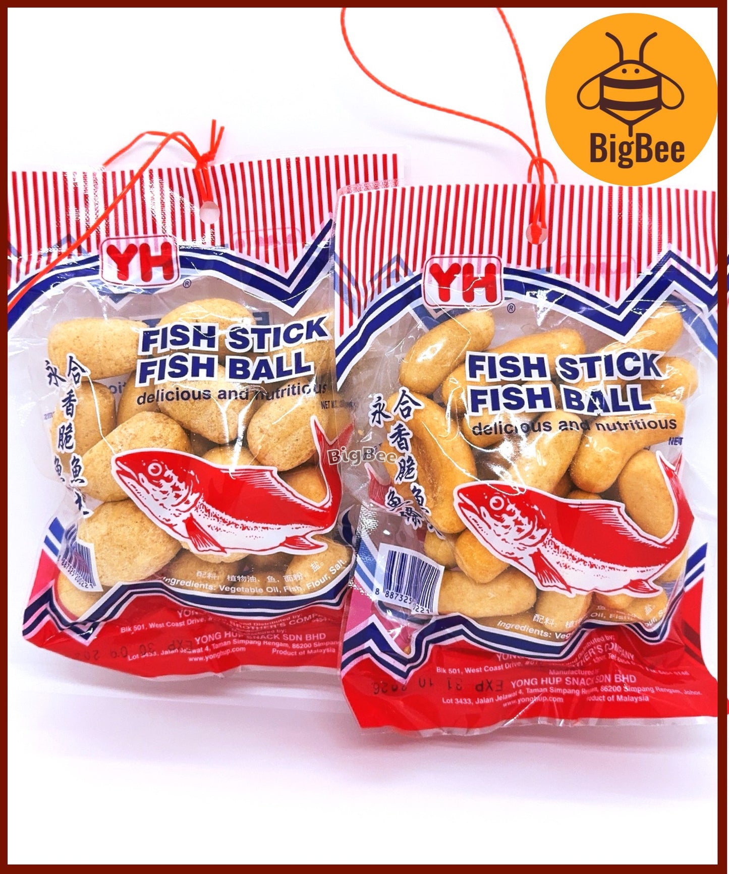 YH Fish Keropok Crackers - 50g/pack Fish Sticks / Fish Balls 永合香脆鱼条鱼丸