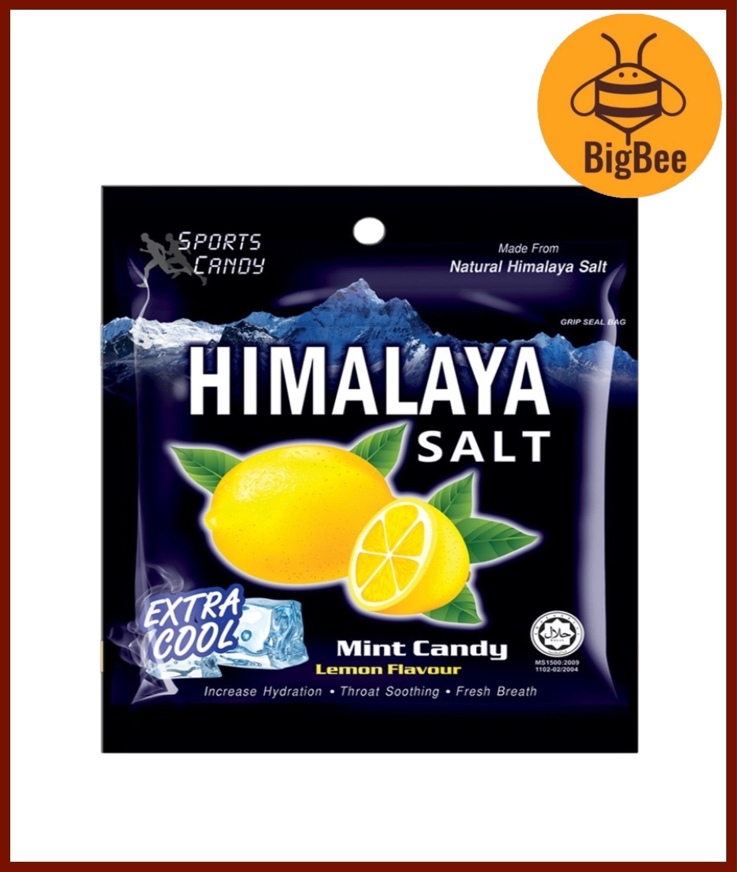 Himalaya Salt Sports Candy - 15g-25g/pkt Lemon/Ginger Lemon/Honey Lime/Peppermint/Honey Lemon/Berry Sakura/Altice Fresh