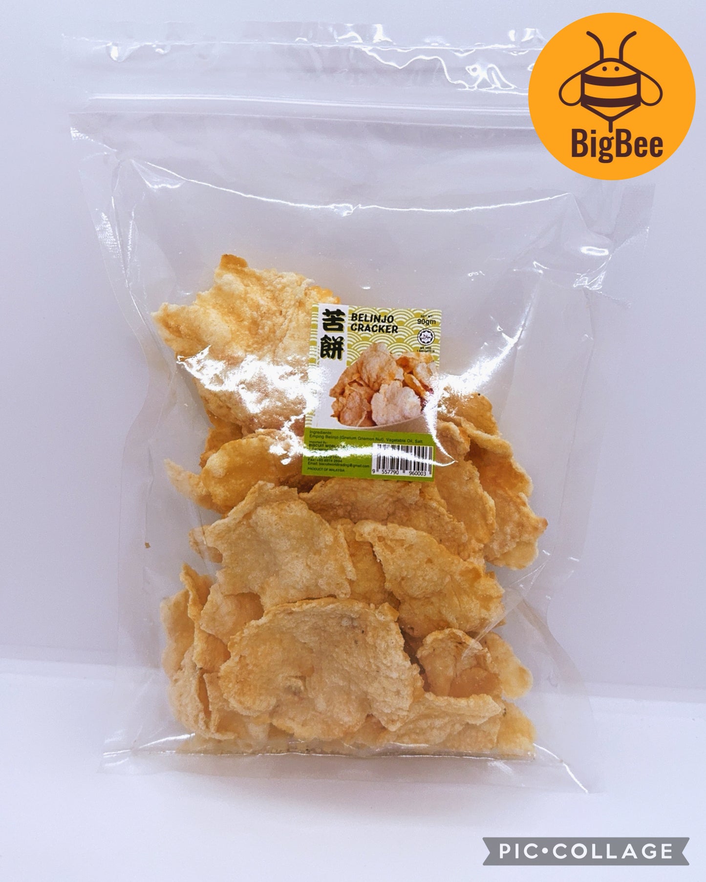 Crackers / Chips - 90g - 180g (Halal) Traditional Snacks Tapioca Stick Belinjo Crackers Potato Wheel Curry Tapioca Chips