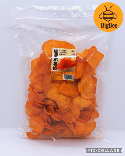 Crackers / Chips - 90g - 180g (Halal) Traditional Snacks Tapioca Stick Belinjo Crackers Potato Wheel Curry Tapioca Chips
