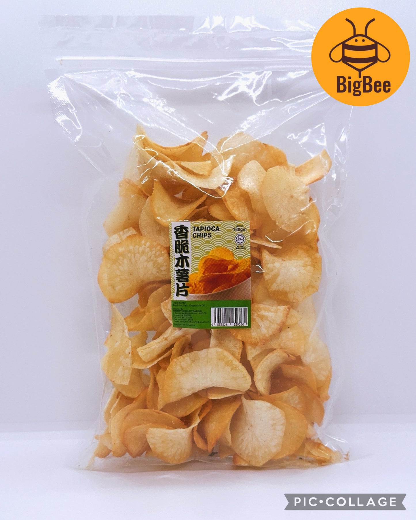 Crackers / Chips - 90g - 180g (Halal) Traditional Snacks Tapioca Stick Belinjo Crackers Potato Wheel Curry Tapioca Chips