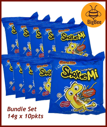 Snek Ku Shoyuemi -14g x 10pkts Original / Seaweed / Spicy / Black Pepper
