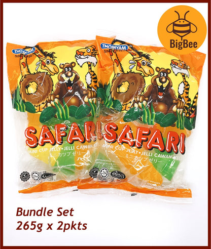 Thomyam Safari Mini Cup Jelly - 265g x 2pkts (Halal) Jelli Cawan Kecil