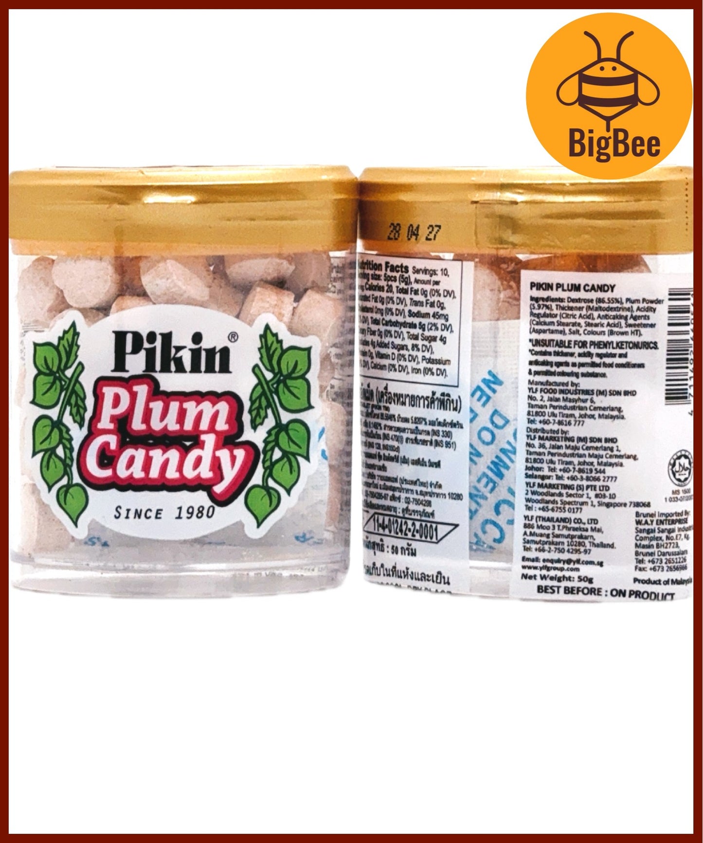 Pikin Candy-50g Pikin Plum Candy / Blueberry Candy / Assam Candy / Plum Tablet / Blueberry Tablet / Asam Tamarind Candy