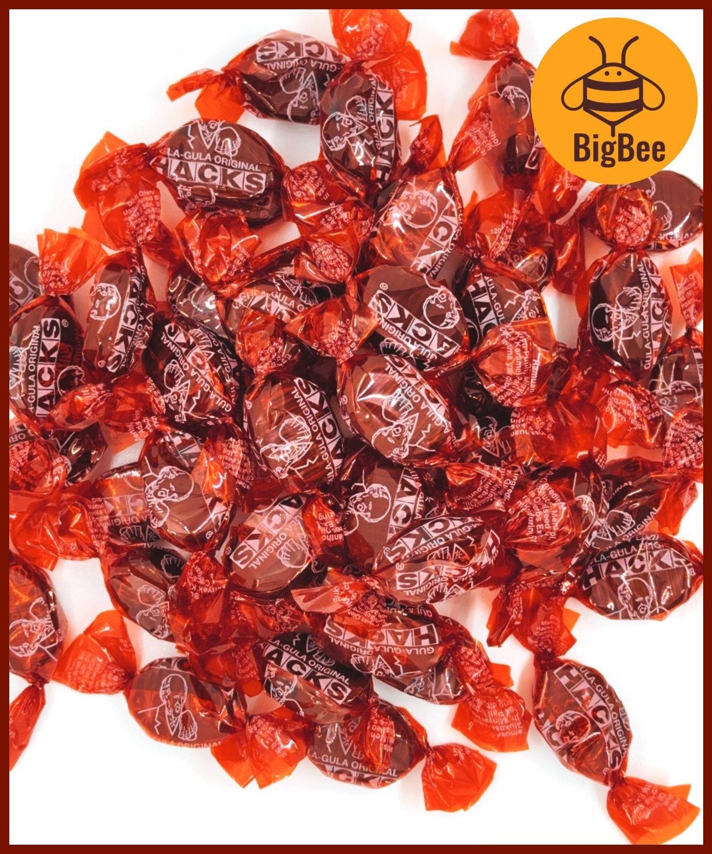 Hacks Candy - 200g / 500g Classic Regular / Honey Lemon / Blackcurrant / Mandarin Ginger / Clove Apple / Halia Limau