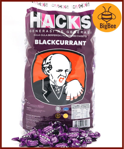 Hacks Candy - 1.8kg/pkt Classic Regular / Honey Lemon / Blackcurrant / Mandarin Ginger / Clove Apple / Halia Limau