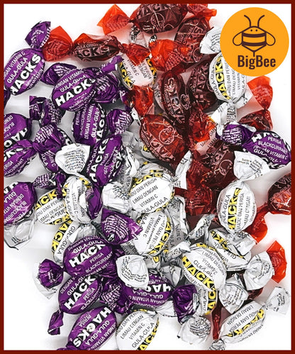Hacks Candy - 200g / 500g Classic Regular / Honey Lemon / Blackcurrant / Mandarin Ginger / Clove Apple / Halia Limau