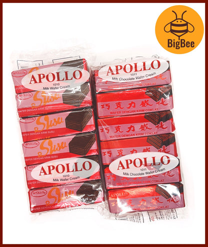 Apollo Wafer - 12g x 24pcs Milk Chocolate Wafer Cream / Milk Wafer Cream
