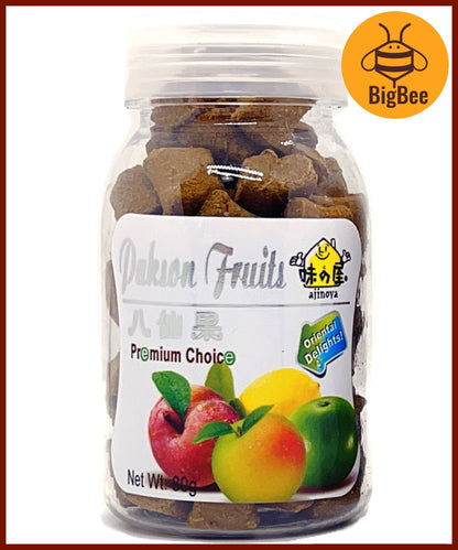 Ajinoya Preserved Fruit-Citron Fruits(60g) / Pakson Fruits(80g) / Papaya Slice(50g) / Kumquat Dice(80g) 佛手香櫞/八仙果/木瓜丝/盐金枣